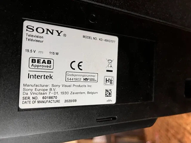 Flatscreen sony - afbeelding 2 van  4