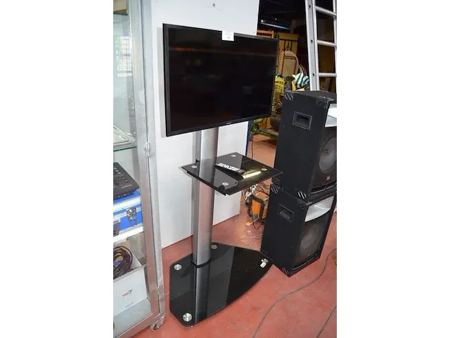 Flatscreen tv samsung ue32n5000aw met afstandsbediening, zwart tv meubel - afbeelding 3 van  6