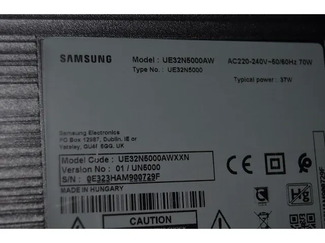 Flatscreen tv samsung ue32n5000aw met afstandsbediening, zwart tv meubel - afbeelding 6 van  6