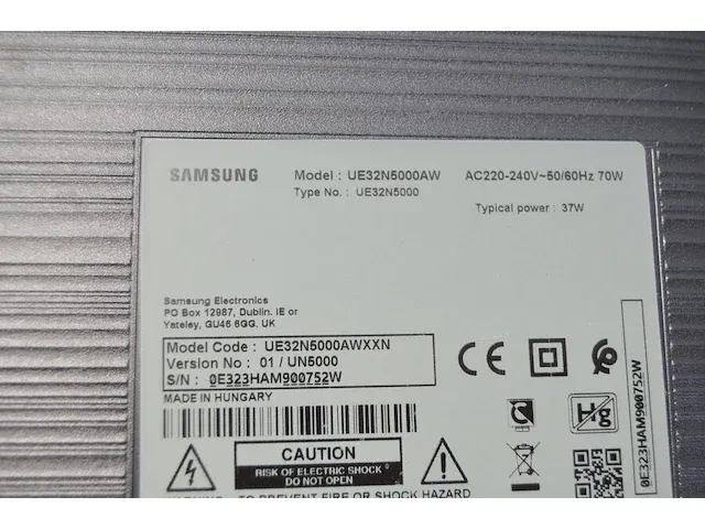 Flatscreen tv samsung ue32n5000aw met afstandsbediening - afbeelding 6 van  6