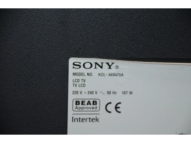 Flatscreen tv sony kdl-46r470a met afstandsbediening - afbeelding 6 van  6