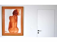 Flaure - ruggelings naakt - gemengde techniek op papier - afbeelding 7 van  8