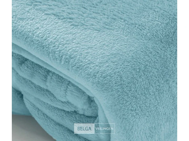 Fleece deken blauw - afbeelding 10 van  11