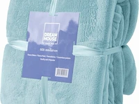 Fleece deken blauw - afbeelding 1 van  11