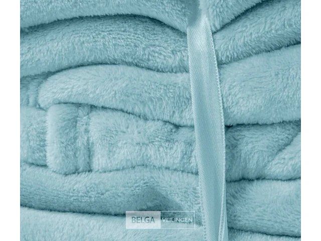 Fleece deken blauw - afbeelding 3 van  11
