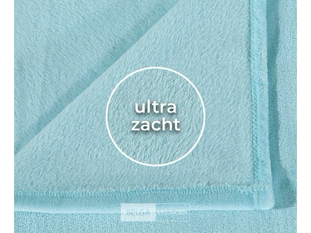 Fleece deken blauw - afbeelding 5 van  11
