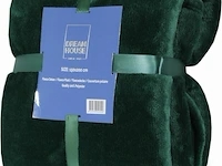 Fleece deken groen - afbeelding 1 van  7