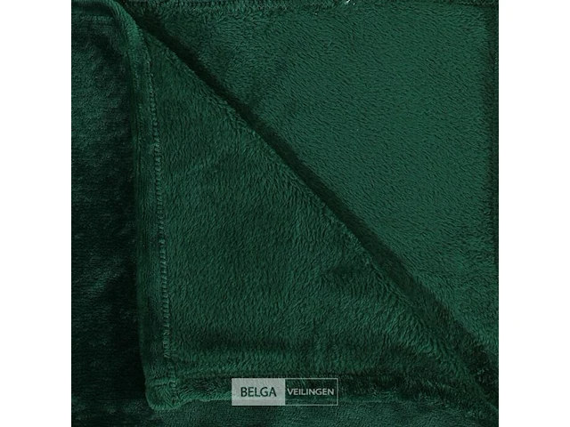 Fleece deken groen - afbeelding 2 van  7