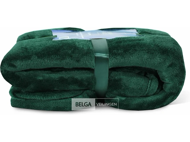 Fleece deken groen - afbeelding 3 van  7