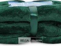 Fleece deken groen - afbeelding 3 van  7