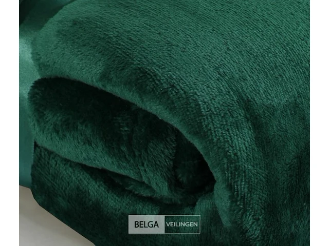 Fleece deken groen - afbeelding 4 van  7