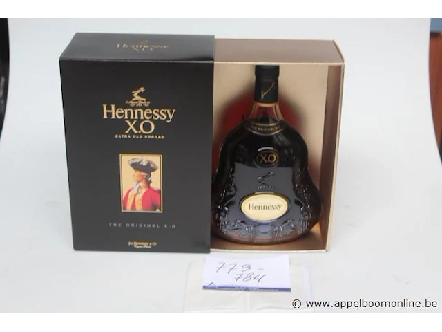 Fles à 1l cognac hennessy 40% - afbeelding 1 van  2