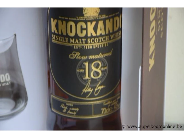 Fles à 70cl whisky knockando 18 yr 43% - afbeelding 2 van  3