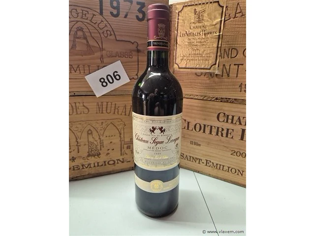 Fles chateau segue longue 1999, kasteelwijn - afbeelding 1 van  4