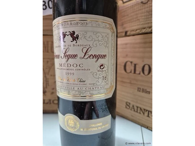 Fles chateau segue longue 1999, kasteelwijn - afbeelding 3 van  4