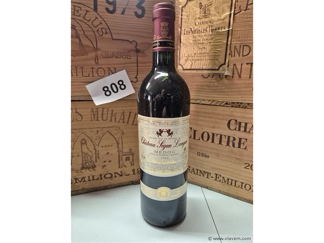 Fles chateau segue longue 1999, kasteelwijn - afbeelding 1 van  4