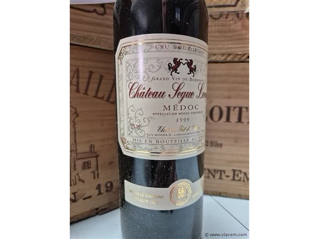 Fles chateau segue longue 1999, kasteelwijn - afbeelding 2 van  4