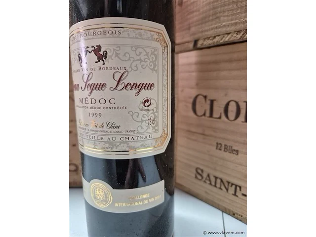Fles chateau segue longue 1999, kasteelwijn - afbeelding 3 van  4