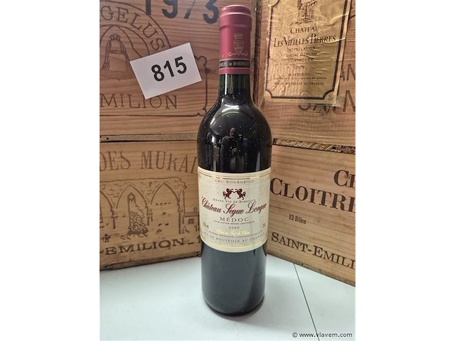 Fles chateau segue longue 2000, kasteelwijn - afbeelding 1 van  4