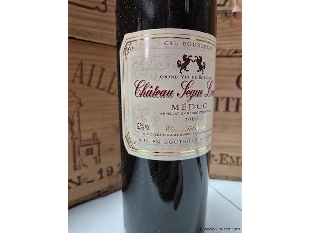Fles chateau segue longue 2000, kasteelwijn - afbeelding 2 van  4