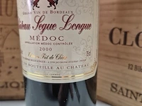 Fles chateau segue longue 2000, kasteelwijn - afbeelding 3 van  4