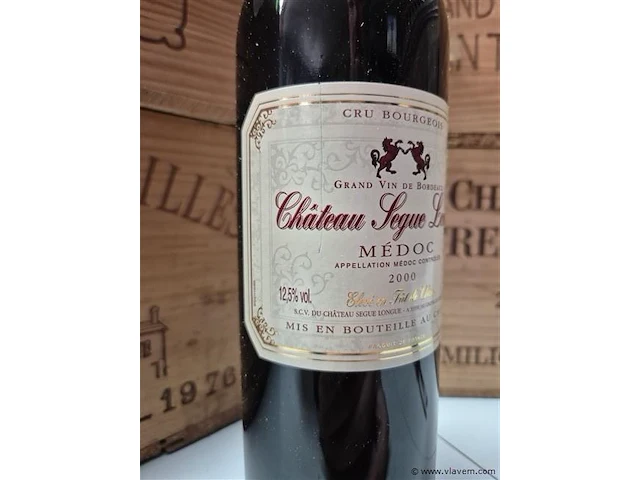 Fles chateau segue longue 2000, kasteelwijn - afbeelding 2 van  4