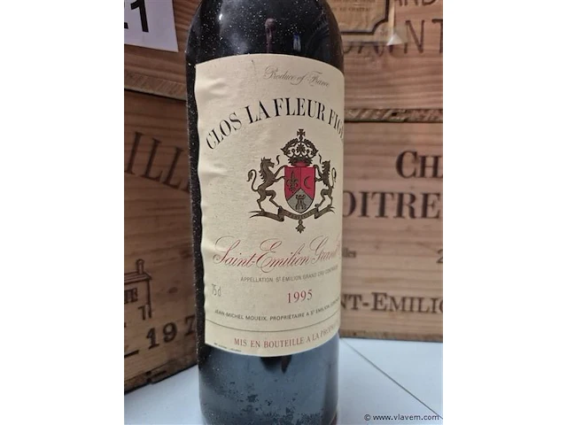 Fles clos la fleur figeac 1995, domeinwijn - afbeelding 2 van  4