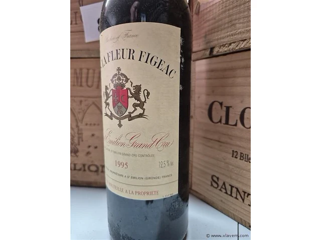 Fles clos la fleur figeac 1995, domeinwijn - afbeelding 3 van  4