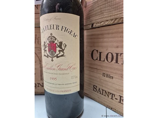 Fles clos la fleur figeac 1995, domeinwijn - afbeelding 3 van  4