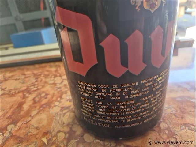 Fles duvel 3 liter - afbeelding 2 van  3