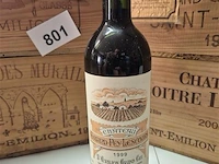 Fles grand-puy-lescours 1999, kasteelwijn