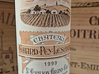 Fles grand-puy-lescours 1999, kasteelwijn - afbeelding 2 van  4