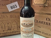 Fles grand-puy-lescours 1999, kasteelwijn