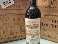Fles grand-puy-lescours 1999, kasteelwijn