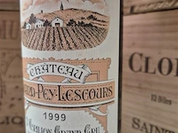 Fles grand-puy-lescours 1999, kasteelwijn - afbeelding 3 van  4