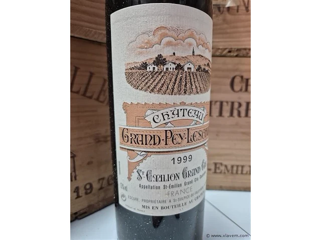 Fles grand-puy-lescours 1999, kasteelwijn - afbeelding 2 van  4