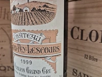 Fles grand-puy-lescours 1999, kasteelwijn - afbeelding 3 van  4
