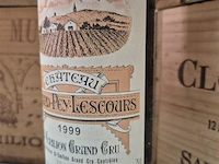 Fles grand-puy-lescours 1999, kasteelwijn - afbeelding 3 van  4