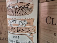Fles grand-puy-lescours 1999, kasteelwijn - afbeelding 3 van  4