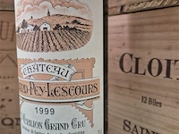 Fles grand-puy-lescours 1999, kasteelwijn - afbeelding 3 van  4