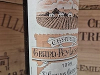Fles grand-puy-lescours 1999, kasteelwijn - afbeelding 2 van  4