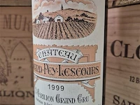 Fles grand-puy-lescours 1999, kasteelwijn - afbeelding 3 van  4