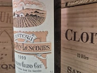 Fles grand-puy-lescours 1999, kasteelwijn - afbeelding 3 van  4
