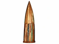 Flessenrek 50 x 40 x 180 cm massief mangohout - levering enkel in belgië - afbeelding 2 van  7