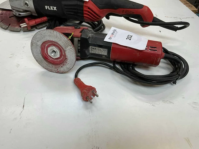 Flex haakse slijpmachine (2x) - afbeelding 2 van  8