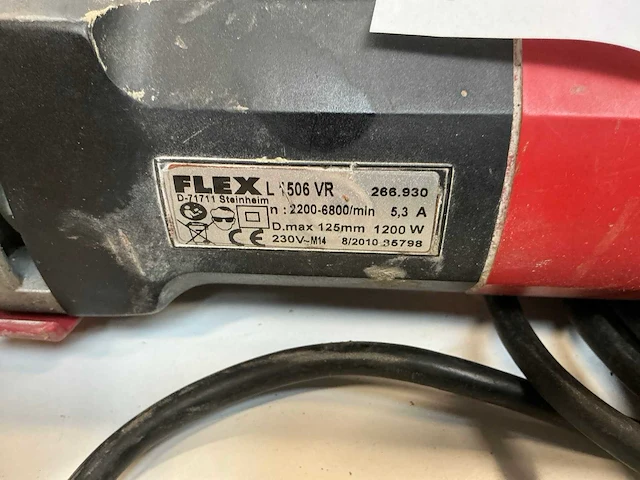 Flex haakse slijpmachine (2x) - afbeelding 4 van  8