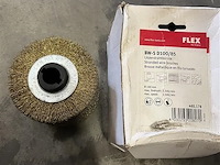 Flex metaal draadborstel 100x85mm - afbeelding 1 van  3