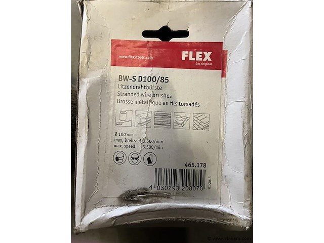 Flex metaal draadborstel 100x85mm - afbeelding 3 van  3