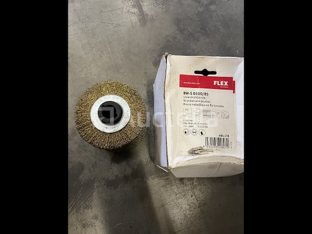Flex staal draadborstel 100x85 mm - afbeelding 1 van  3
