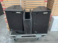 Flight case met 2 x nexo ps10 - afbeelding 1 van  4